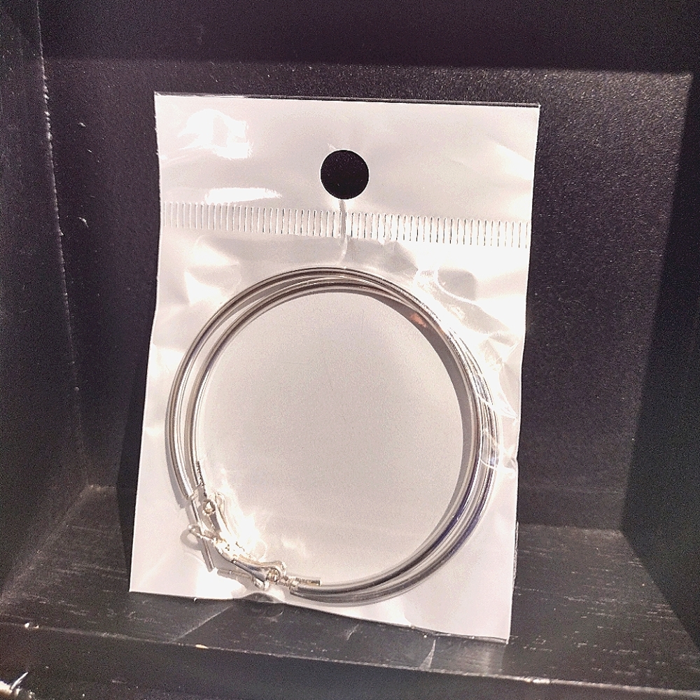 Silver Hoop Earrings